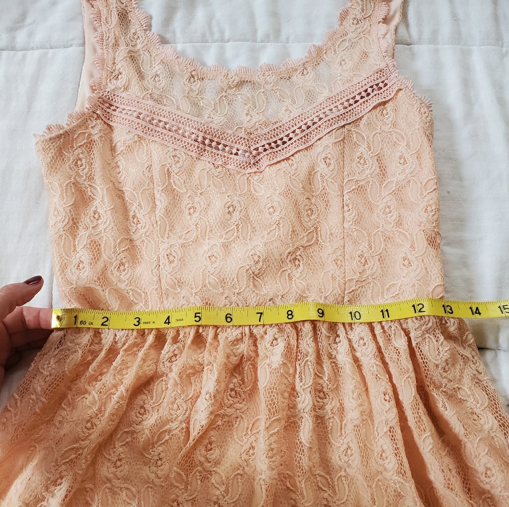 Pink lace dress size 3